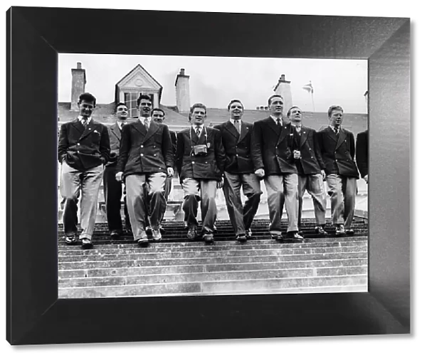 Celtic FC team players at Turnberry winners of Scottish Cup
