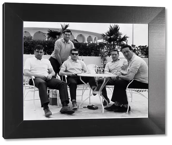 Jock Stein with Celtic players in Bermuda May 1966