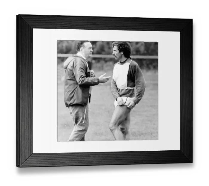 Framed Print : Football Teams Scotland Manager Jock Stein has a word with Scotland skipper Graeme Framed Print : Football Teams Scotland Manager Jock Stein has a word with Scotland skipper Graeme