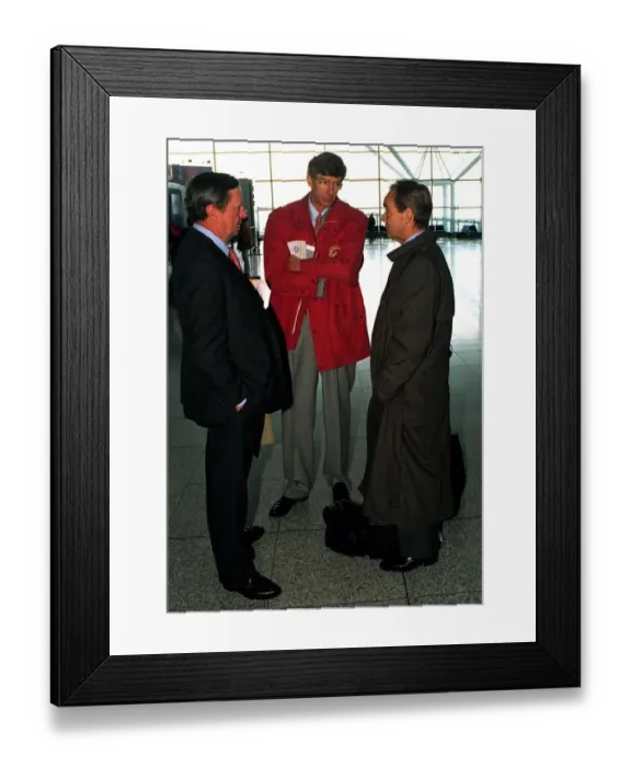 Framed Print : New Arsenal Manager Arsene Wenger and Peter Hill-Wood Framed Print : New Arsenal Manager Arsene Wenger and Peter Hill-Wood