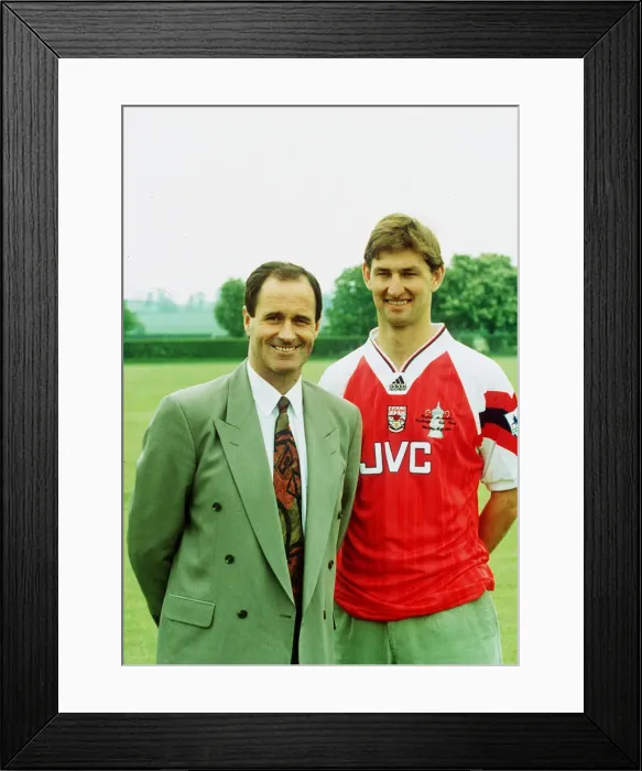 Framed Print : Paul Merson with George Graham 1993 Framed Print : Paul Merson with George Graham 1993