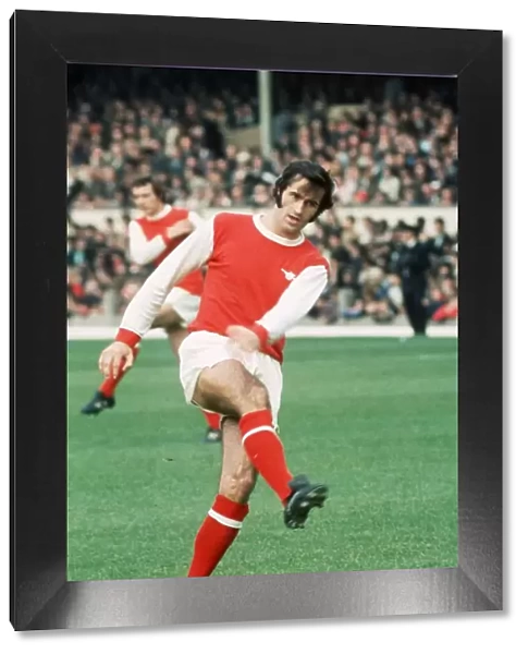 Footballer George Graham in action, 1971. Arsenal v Newcastle