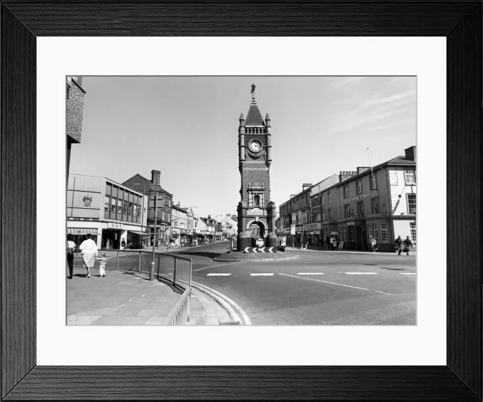 Framed Print : Clock Tower, Redcar, 5th July 1993 Framed Print : Clock Tower, Redcar, 5th July 1993