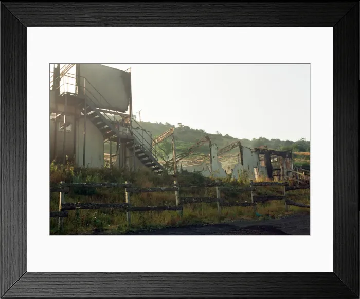 Framed Print : A fire totally gutted the Eston Ski Village building. 22nd August 1996 Framed Print : A fire totally gutted the Eston Ski Village building. 22nd August 1996