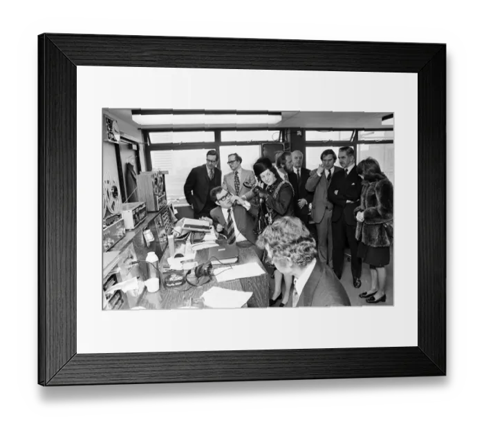 Framed Print : Launch of BRMB Radio, Birmingham, Tuesday 19th February 1974 Framed Print : Launch of BRMB Radio, Birmingham, Tuesday 19th February 1974