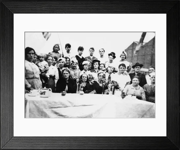 Framed Print : Peace tea party held in Liverpool 19th July 1919 Framed Print : Peace tea party held in Liverpool 19th July 1919