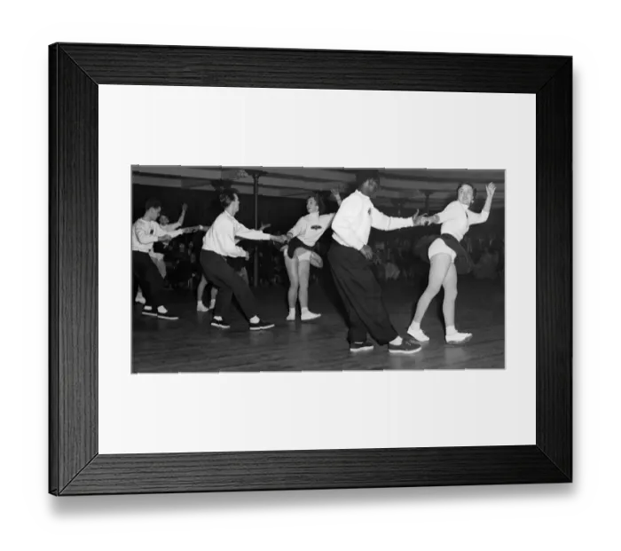 Framed Print : A group of people doing the jive. 21st March 1956