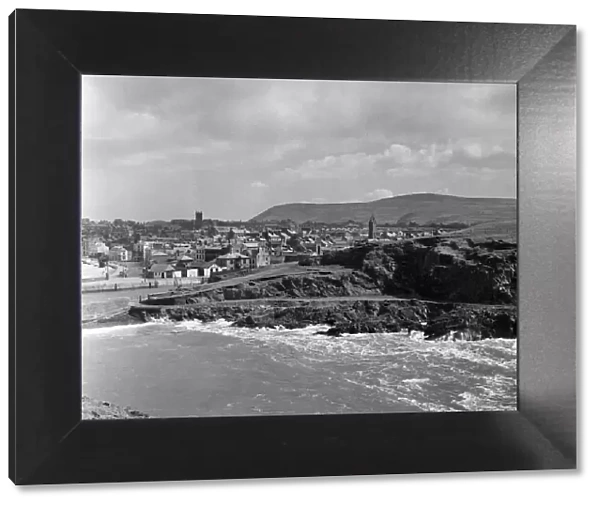 Scenes in Peel, Isle of Man. May 1954