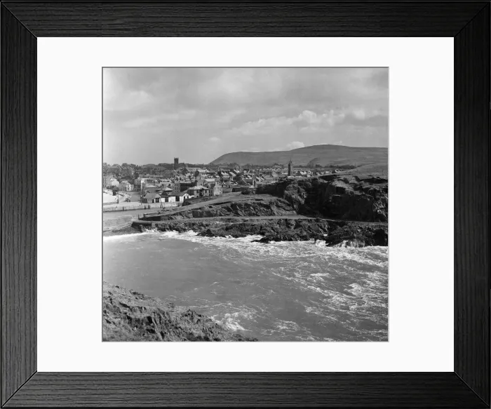 Framed Print : Scenes in Peel, Isle of Man. May 1954 Framed Print : Scenes in Peel, Isle of Man. May 1954