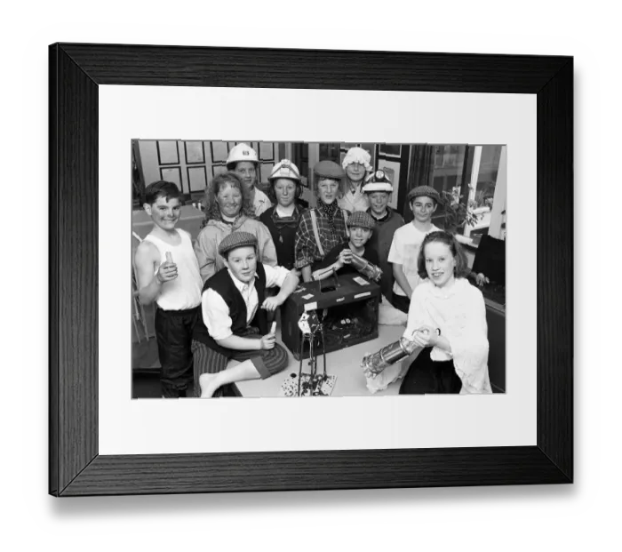 Framed Print : A mine of information... thats these pupils from Golcar Junior