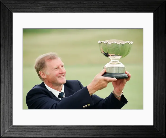 Framed Print : English Seniors Open Golf Championship, 7th June 1996. Joint winner Gordon Edwards