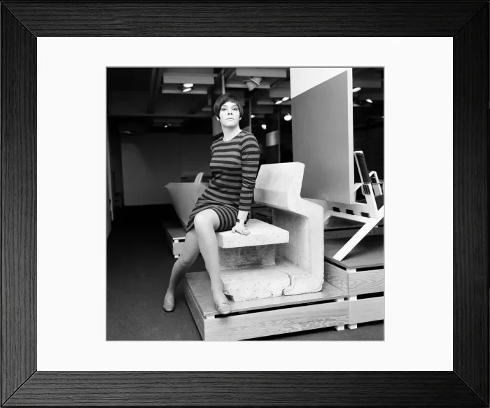 Framed Print : Furniture show at the Design Centre, 2nd January 1967 Framed Print : Furniture show at the Design Centre, 2nd January 1967