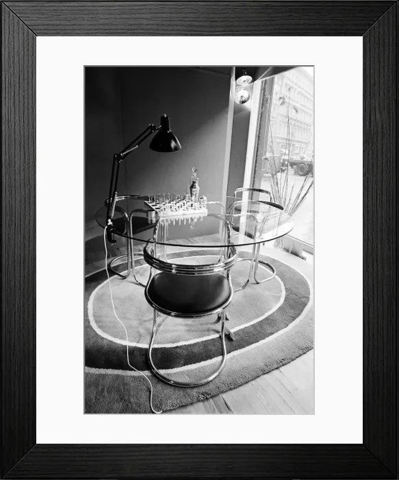 Framed Print : Furniture in the shop window of Liberty department store. 21st April 1969 Framed Print : Furniture in the shop window of Liberty department store. 21st April 1969