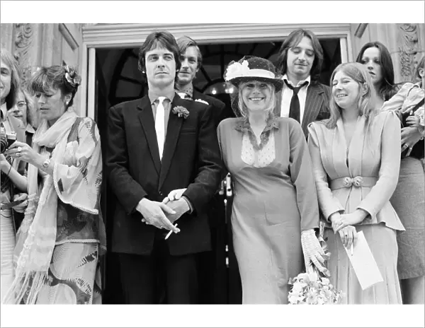 Marianne Faithfull (32) weds Ben Brierly, 8th July 1979