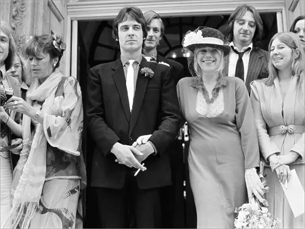 Marianne Faithfull (32) weds Ben Brierly, 8th July 1979