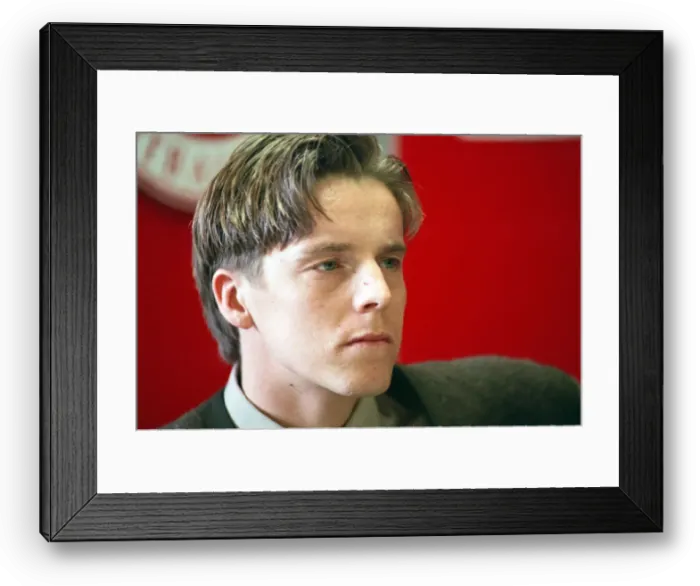 Framed Print : The press conference for new Middlesbrough signing striker Jan Aage Fjortoft Framed Print : The press conference for new Middlesbrough signing striker Jan Aage Fjortoft