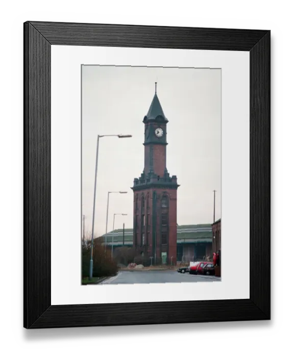 Framed Print : Dock Clock Tower, Middlesbrough, 22nd December 1993 Framed Print : Dock Clock Tower, Middlesbrough, 22nd December 1993