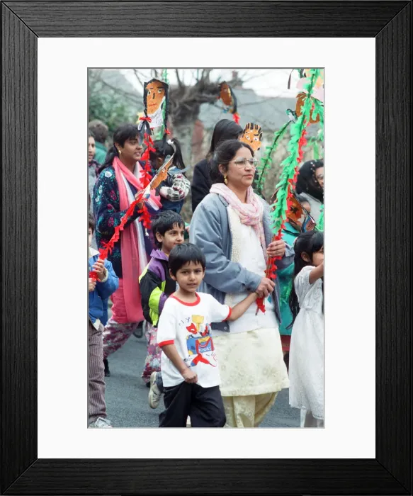 Framed Print : Some of the youngsters and adults taking part in the procession Framed Print : Some of the youngsters and adults taking part in the procession