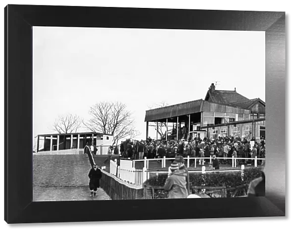 The Grandstand at Sedgefield Racecourse 24th January 1978
