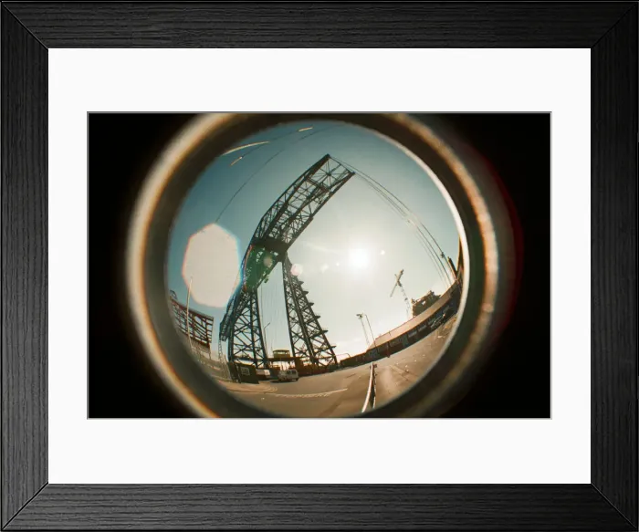 Framed Print : Tees Transporter Bridge, Middlesbrough, 27th June 1995