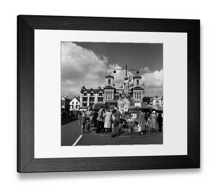 Framed Print : Market Place in Kingston upon Thames, Greater London (formerly Surrey). June 1957