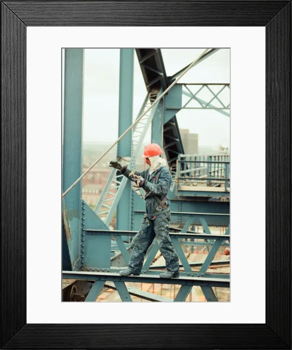 Framed Print : Tees Transporter Bridge, Middlesbrough, 5th September 1995 Framed Print : Tees Transporter Bridge, Middlesbrough, 5th September 1995