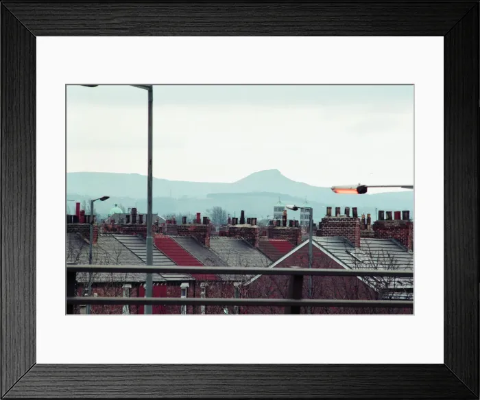 Framed Print : Middlesbrough, 16th February 1993. Rooftops and Chimney Pots Framed Print : Middlesbrough, 16th February 1993. Rooftops and Chimney Pots