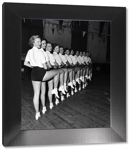 The Palladium Tiller Girls rehearsed the dance routine at the Paddington Boys Club