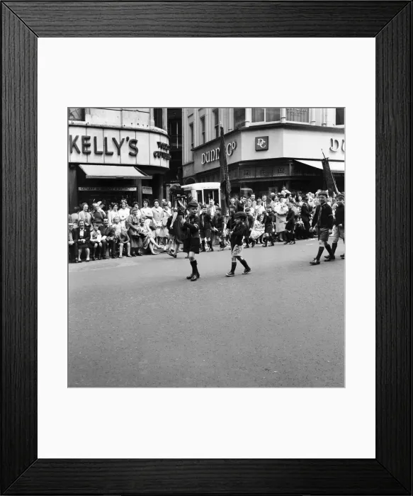 Framed Print : Boy Scots marching in the Whit Walks in Manchester, Greater Manchester Framed Print : Boy Scots marching in the Whit Walks in Manchester, Greater Manchester