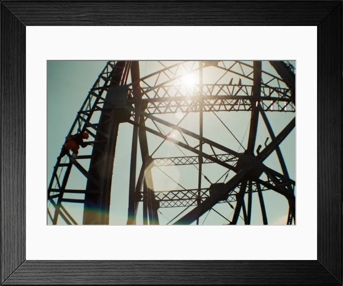 Framed Print : Tees Transporter Bridge, Middlesbrough, 27th June 1995 Framed Print : Tees Transporter Bridge, Middlesbrough, 27th June 1995