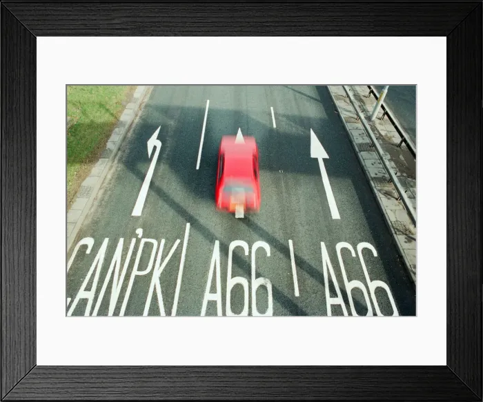 Framed Print : Middlesbrough, 16th February 1993. A66 Road Framed Print : Middlesbrough, 16th February 1993. A66 Road