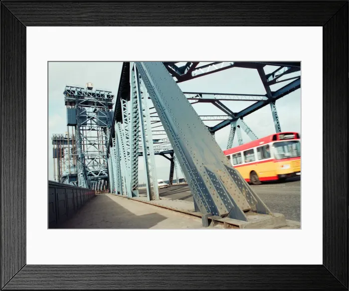 Framed Print : The Newport Bridge, Middlesbrough, 16th February 1993 Framed Print : The Newport Bridge, Middlesbrough, 16th February 1993
