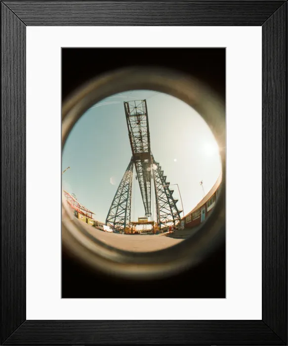 Framed Print : Tees Transporter Bridge, Middlesbrough, 27th June 1995 Framed Print : Tees Transporter Bridge, Middlesbrough, 27th June 1995