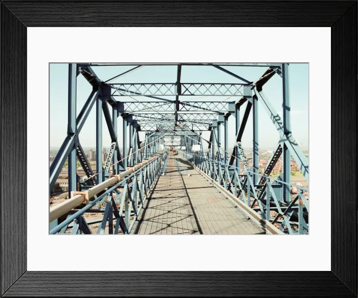 Framed Print : Tees Transporter Bridge, Middlesbrough, 27th June 1995 Framed Print : Tees Transporter Bridge, Middlesbrough, 27th June 1995