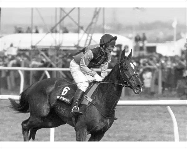Mister Frisk ridden by Marcus Armytage seen here before the start of the 1990 Grand