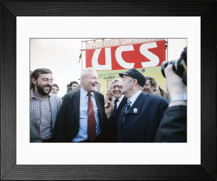 Framed Print : MP for Bristol South East Tony Benn attends an anti Margaret Thatcher demonstration with Framed Print : MP for Bristol South East Tony Benn attends an anti Margaret Thatcher demonstration with