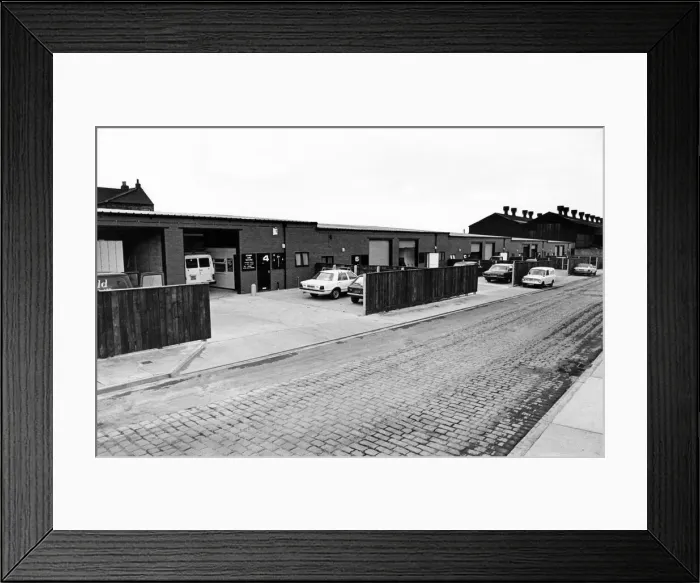 Framed Print : New Council Business Units, North Oxbridge, Stockton, County Durham. 11th July 1979