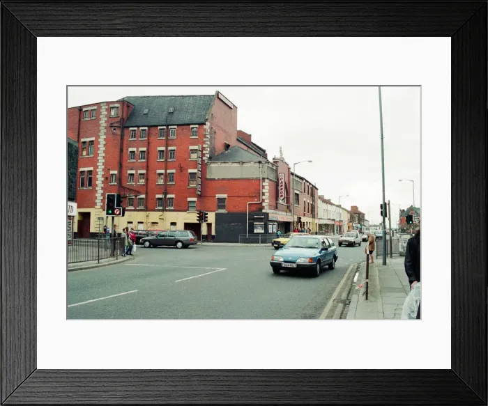 Framed Print : Cannon Cinema and Shops, along Prince Regent Street, Stockton, due to be demolished Framed Print : Cannon Cinema and Shops, along Prince Regent Street, Stockton, due to be demolished