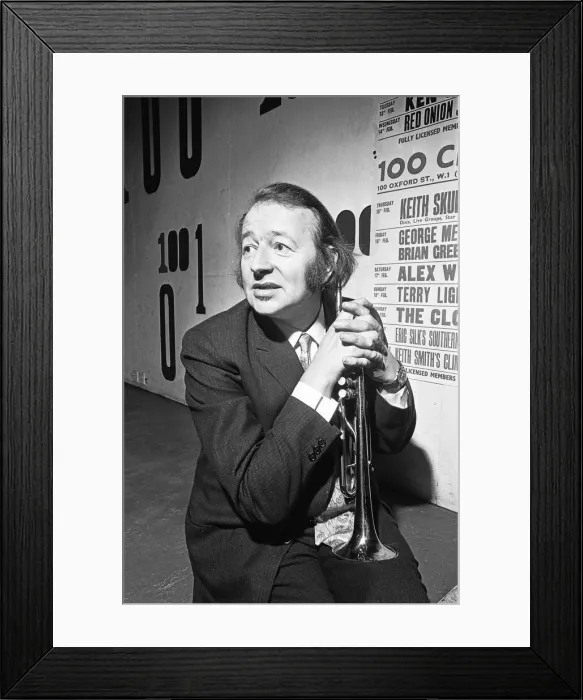 Framed Print : Humphrey Lyttelton Jazz musician seen here at the 100 Club on Oxford Street Framed Print : Humphrey Lyttelton Jazz musician seen here at the 100 Club on Oxford Street