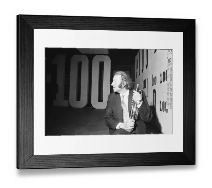 Framed Print : Humphrey Lyttelton Jazz musician seen here at the 100 Club on Oxford Street