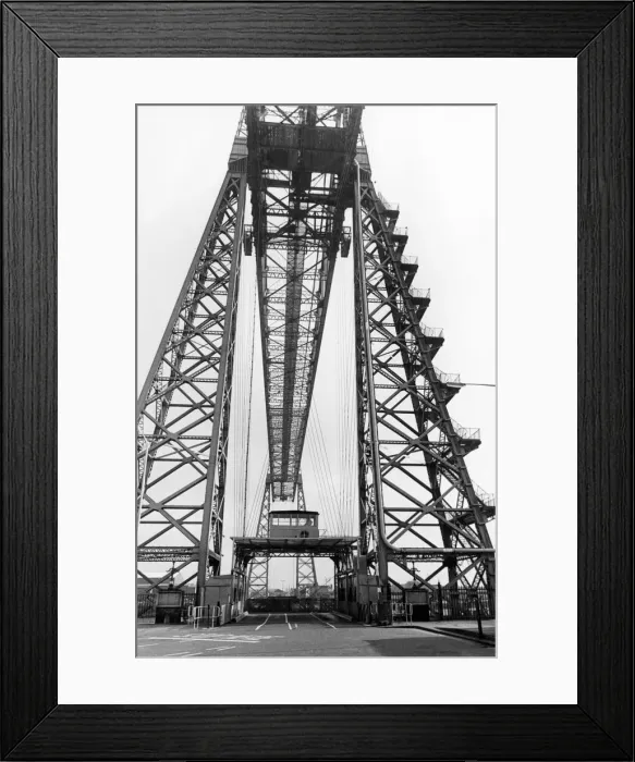Framed Print : The Tees Transporter Bridge, Middlesbrough, 18th April 1984 Framed Print : The Tees Transporter Bridge, Middlesbrough, 18th April 1984
