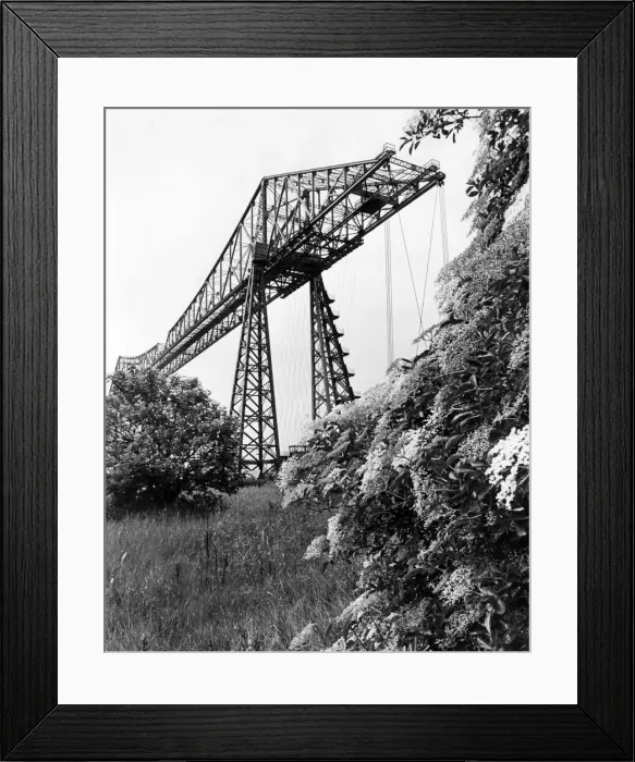 Framed Print : The Tees Transporter Bridge, Middlesbrough, 9th June 1980 Framed Print : The Tees Transporter Bridge, Middlesbrough, 9th June 1980