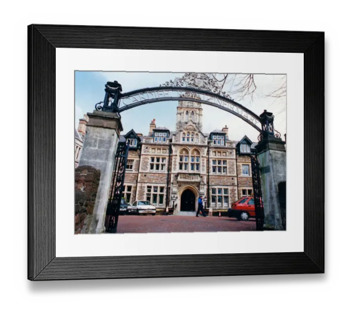 Framed Print : Beautiful frontage of the Cardiff Royal Infirmary. 7th April 1994 Framed Print : Beautiful frontage of the Cardiff Royal Infirmary. 7th April 1994