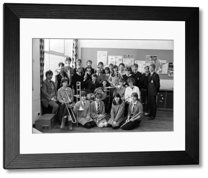 Framed Print : Mrs Sunderland Schoolsfest: King James School Wind Band