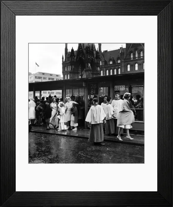 Framed Print : Manchester Whit Walks, Greater Manchester. 13th June 1960. M4479-003 Framed Print : Manchester Whit Walks, Greater Manchester. 13th June 1960. M4479-003