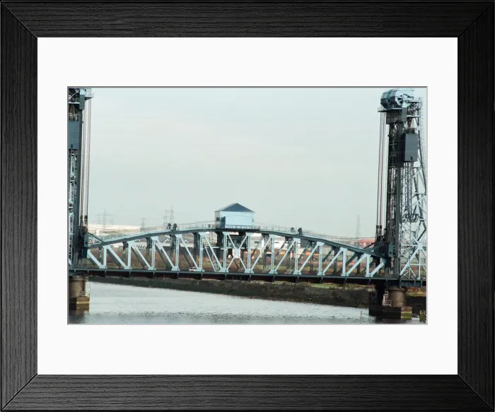 Framed Print : The Newport Bridge, Middlesbrough, 16th February 1993 Framed Print : The Newport Bridge, Middlesbrough, 16th February 1993