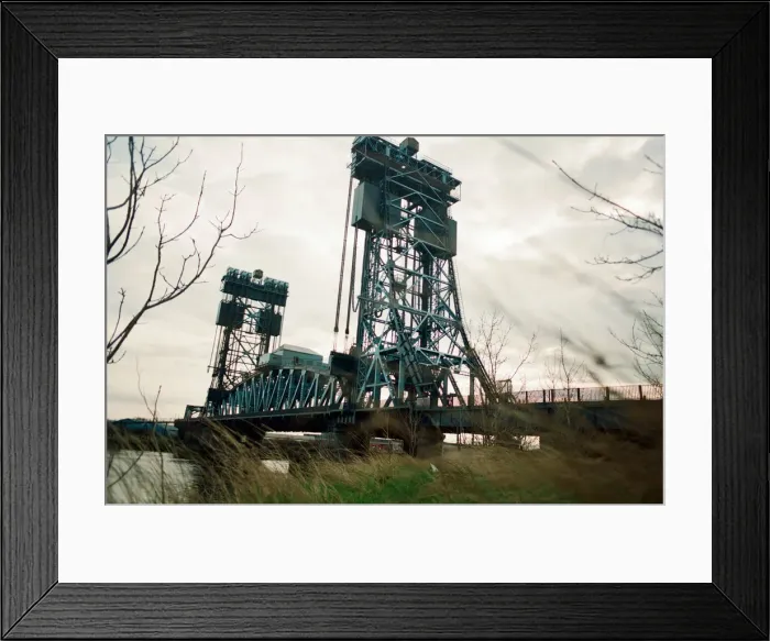 Framed Print : The Newport Bridge, Middlesbrough, 16th February 1993