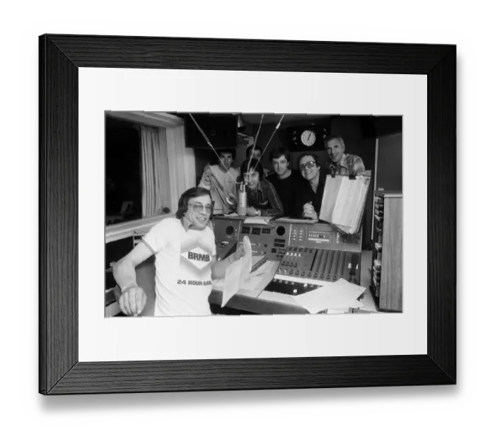Framed Print : Bob Hopton, BRMB Radio, Programme Controller, 17th April 1980