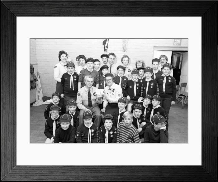 Framed Print : Akela Mrs Jacqueline Sill, of Meltham, has been honoured for nearly 16 years service to Framed Print : Akela Mrs Jacqueline Sill, of Meltham, has been honoured for nearly 16 years service to
