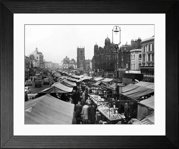 Framed Print : Stockton Market, 13th May 1962 Framed Print : Stockton Market, 13th May 1962